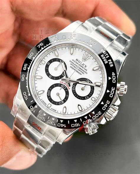 rolex daytona panda gewxicht|Rolex daytona 116500 panda white.